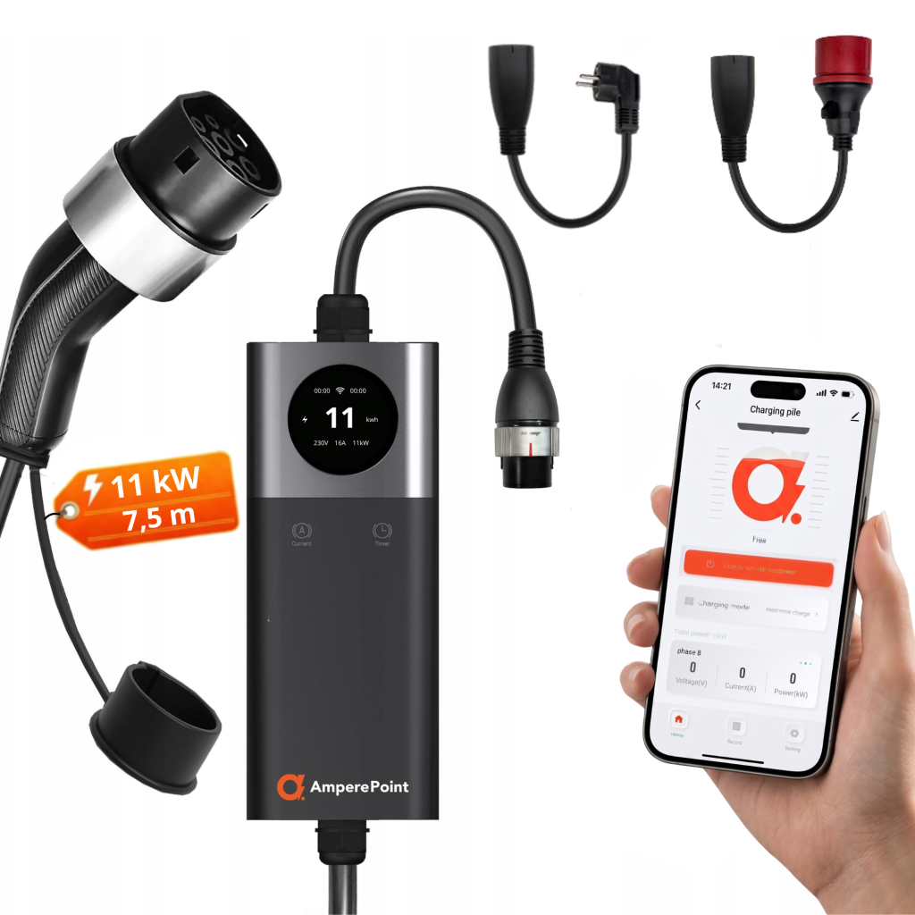 Q11 PRO -matkalaturi + 2 älyadapteria