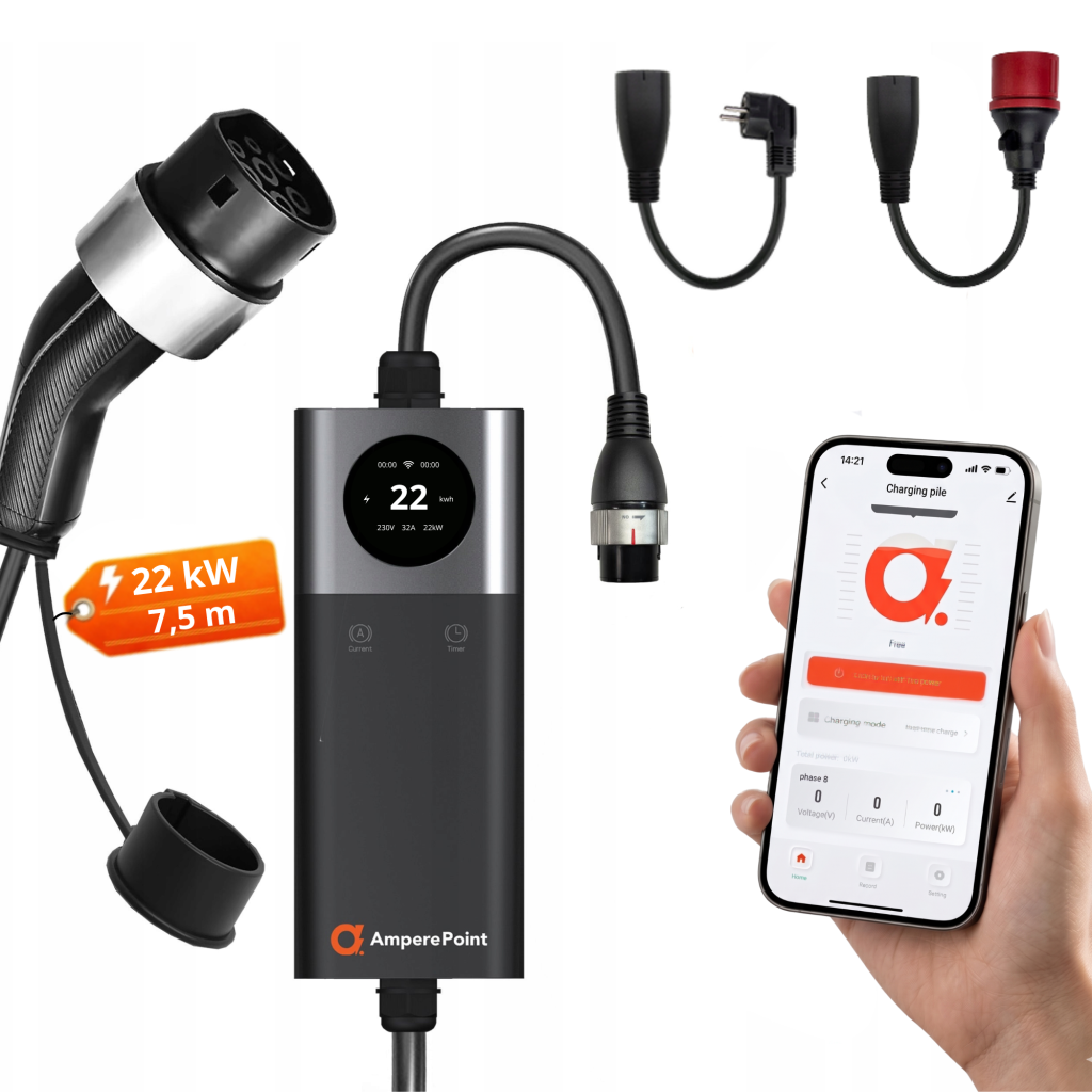 Q22 PRO -matkalaturi + 4 älyadapteria