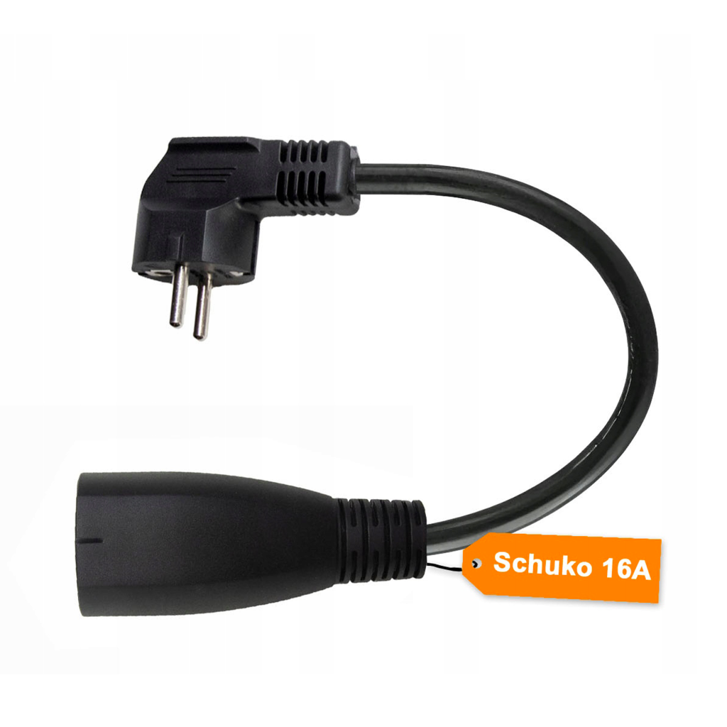 Schuko-adapteri Q PRO -latureille